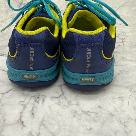 Merrell Blue and Yellow Athletic Trail Shoes High Viz. Size 6.5. Excellent cond! - Picture 4 of 9